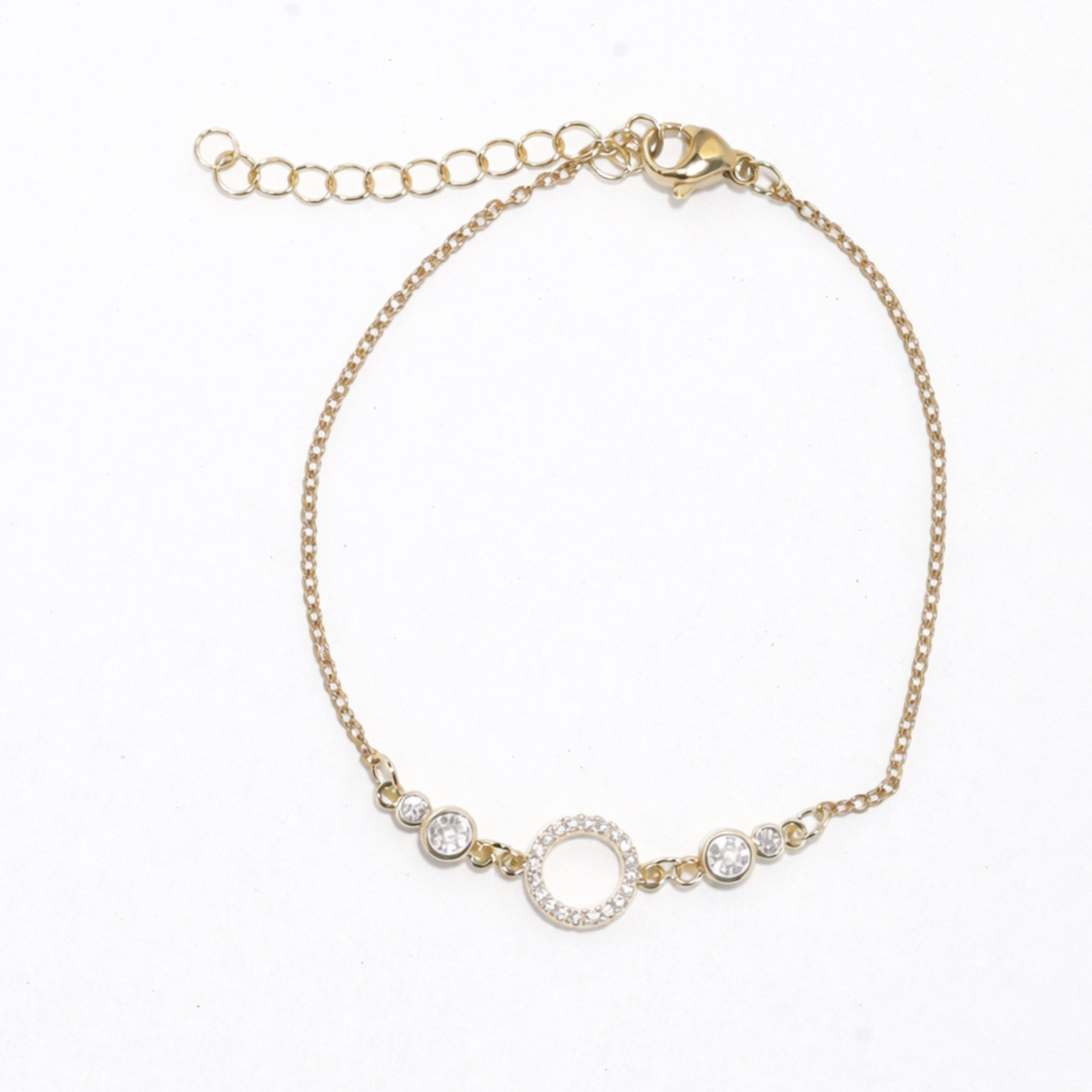 Hollow Ring Chain Bracelet