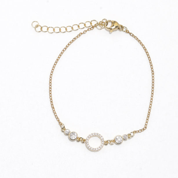 Hollow Ring Chain Bracelet