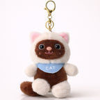 Brown Bandana Cat Plush