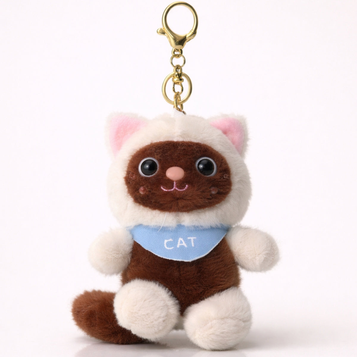 Brown Bandana Cat Plush