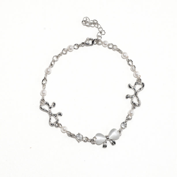 Bow Link Chain Bracelet