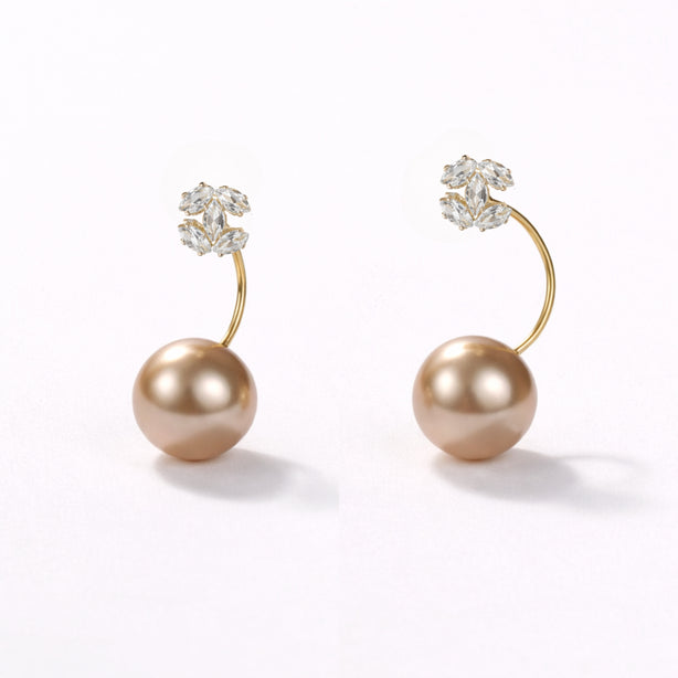 Golden Pearl Dome Stud
