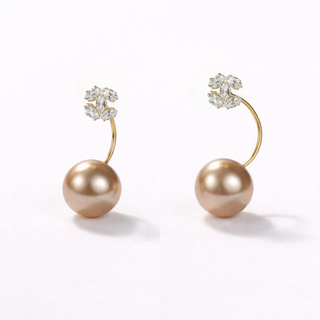 Golden Pearl Dome Stud