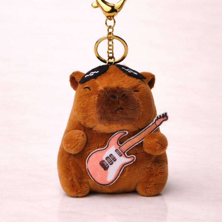 Groovy Pink Guitar Capybara