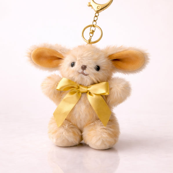 Fluffy Peach Bunny Charm