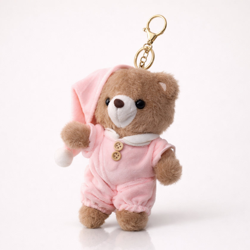 Pink Sleepy Teddy Plush