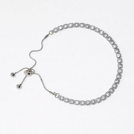 Adjustable Cubic Stone Bracelet