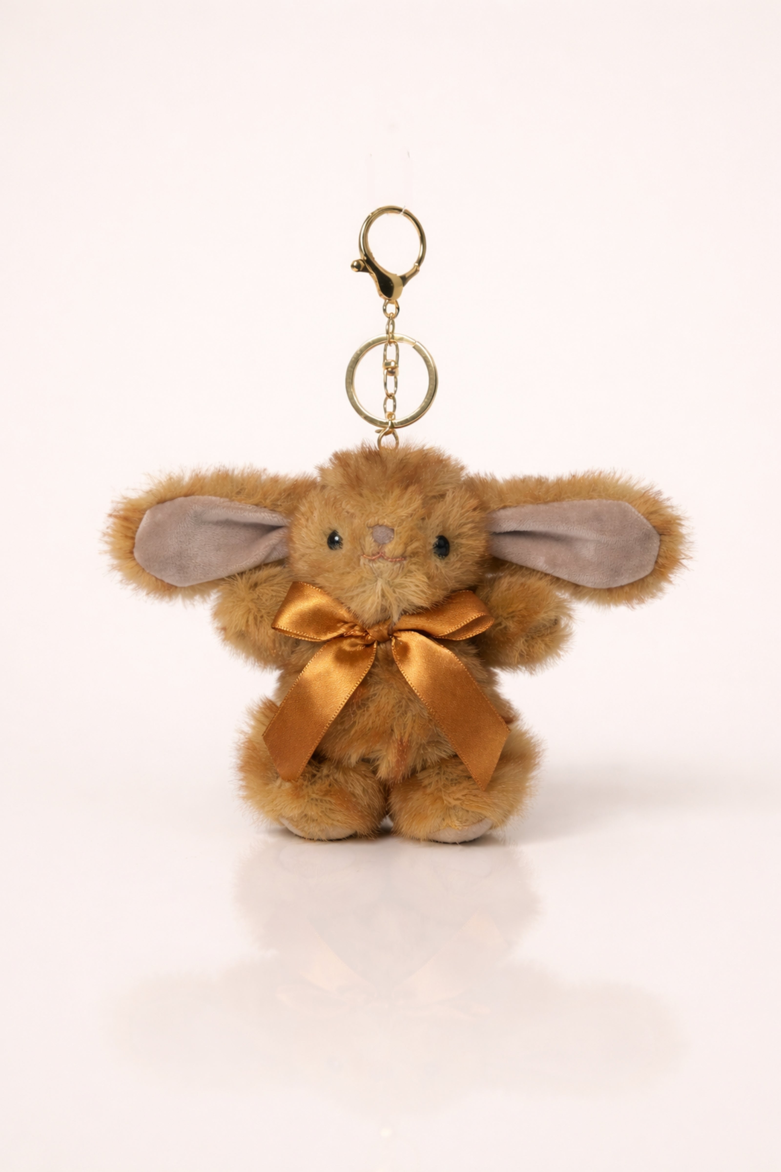 Fluffy Cocoa Brown Bunny Charm