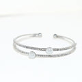 Silver Pearl Bangle