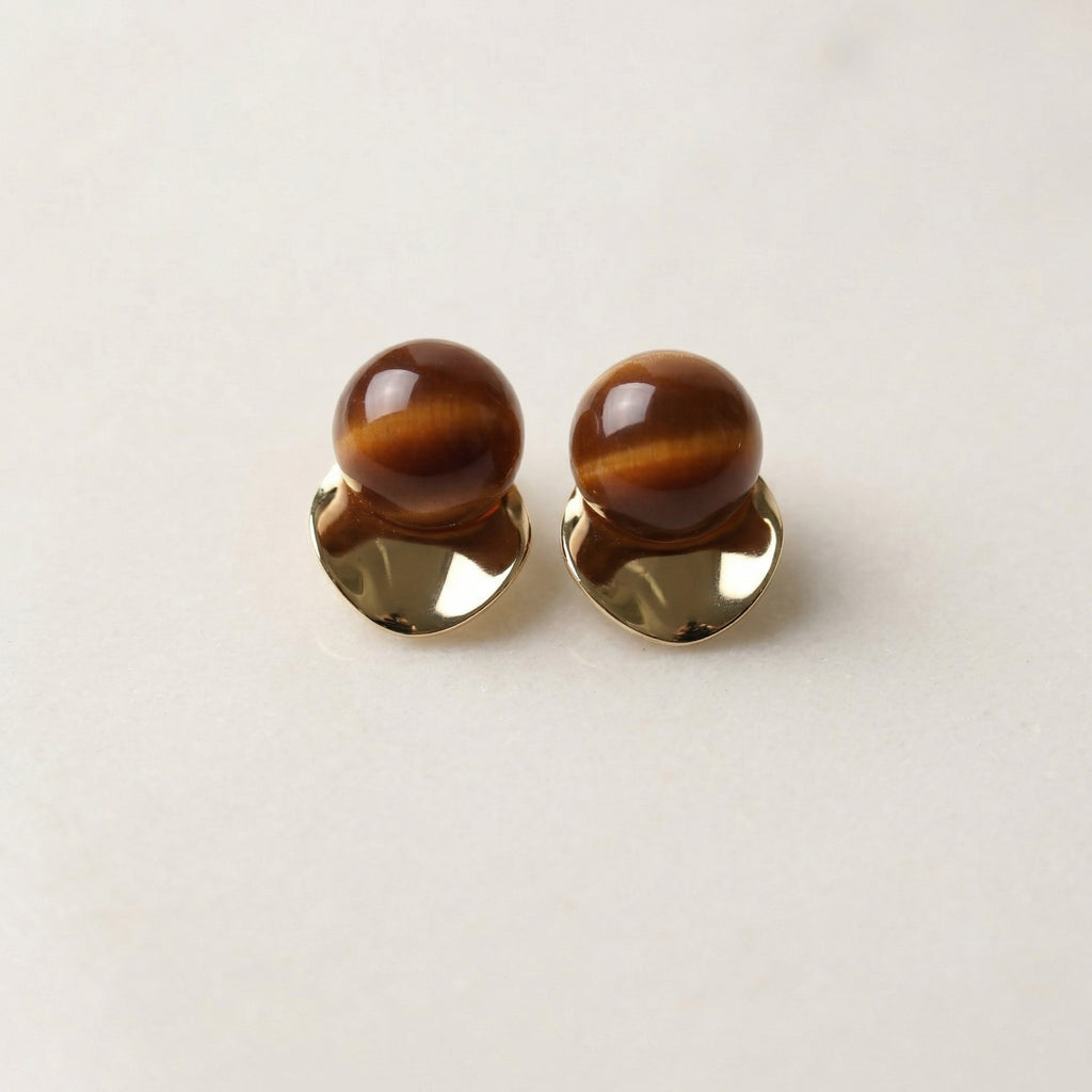 Bronze Halo Stud
