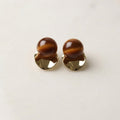 Bronze Halo Stud