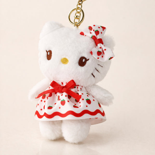 Strawberry Dress Kitty Plush