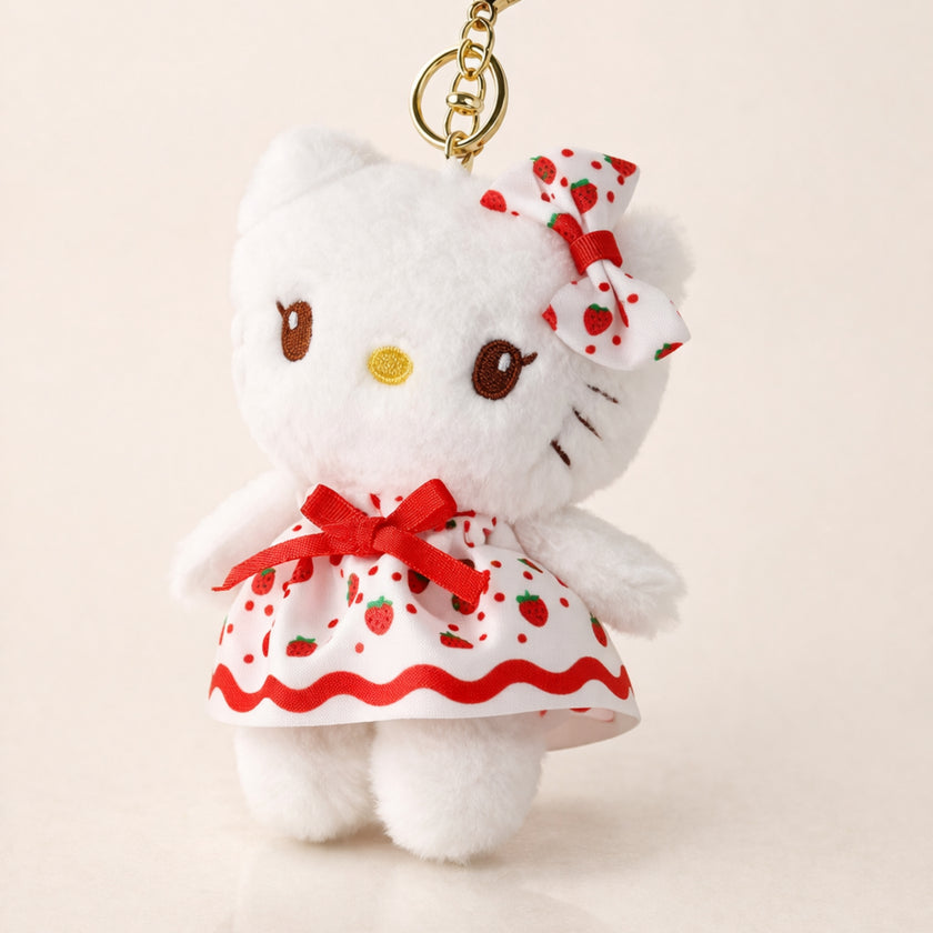 Strawberry Dress Kitty Plush