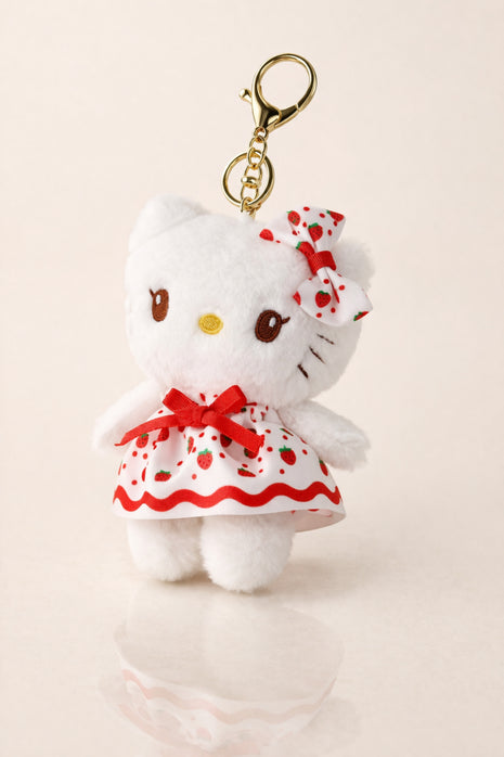 Strawberry Dress Kitty Plush