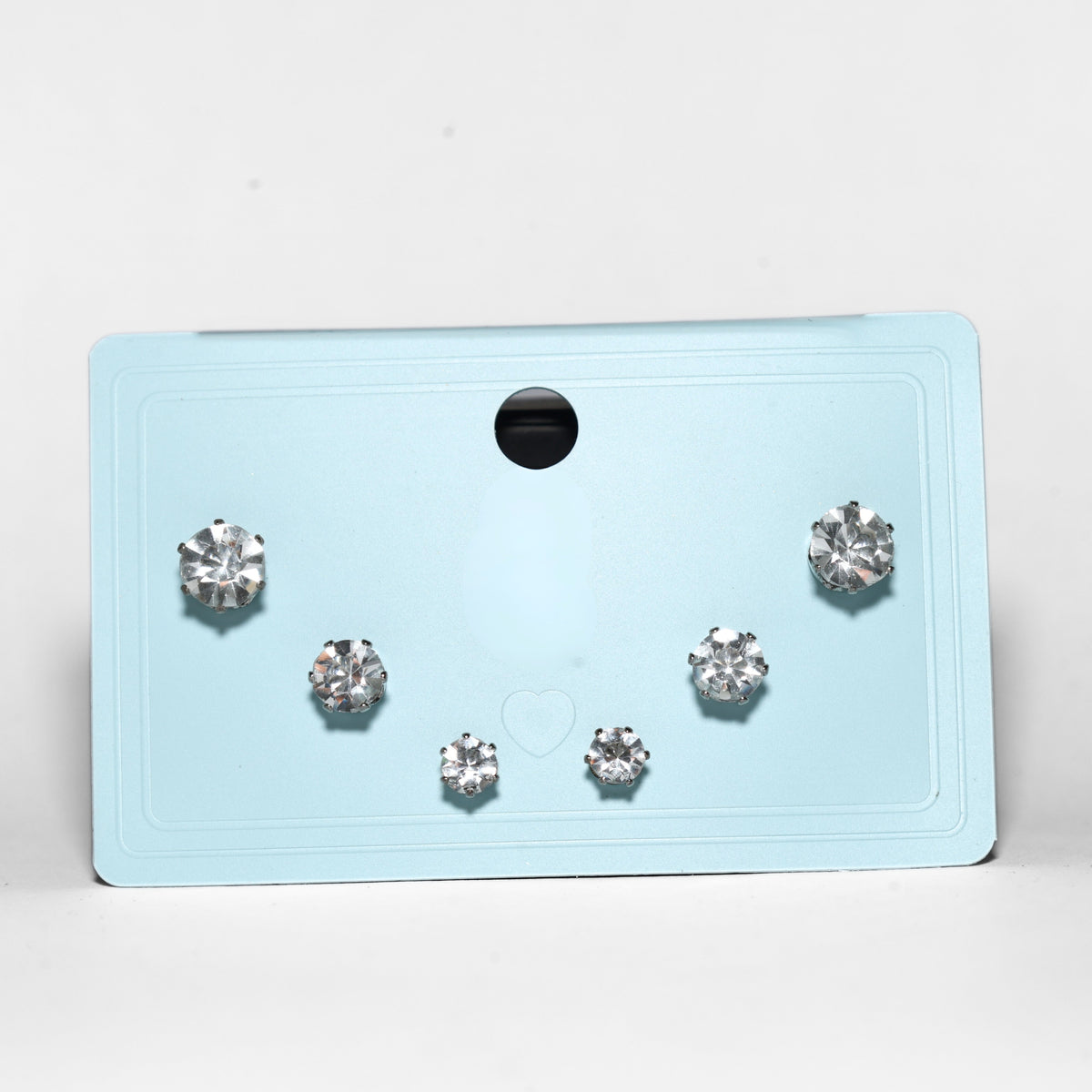 Silver Diamant Stud Set