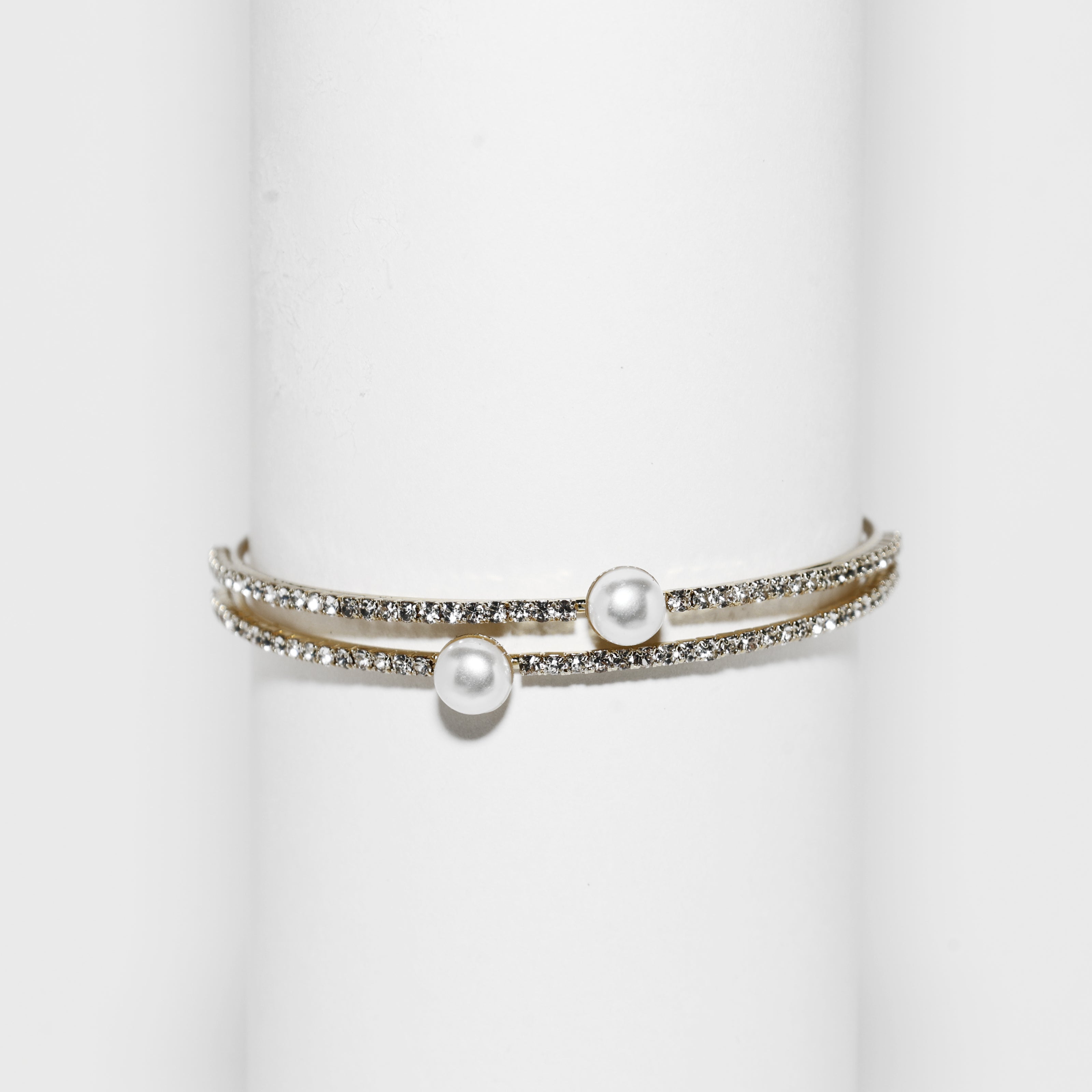 Gold Pearl Bangle