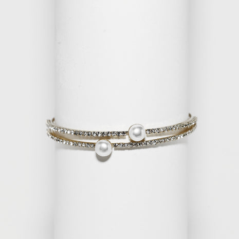 Gold Pearl Bangle