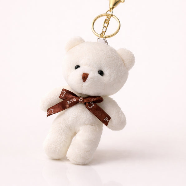 Mini Milky White Teddy Charm