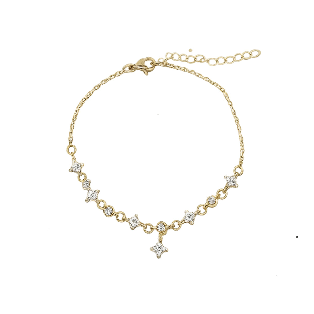 Golden Bloom Sparkle Bracelet