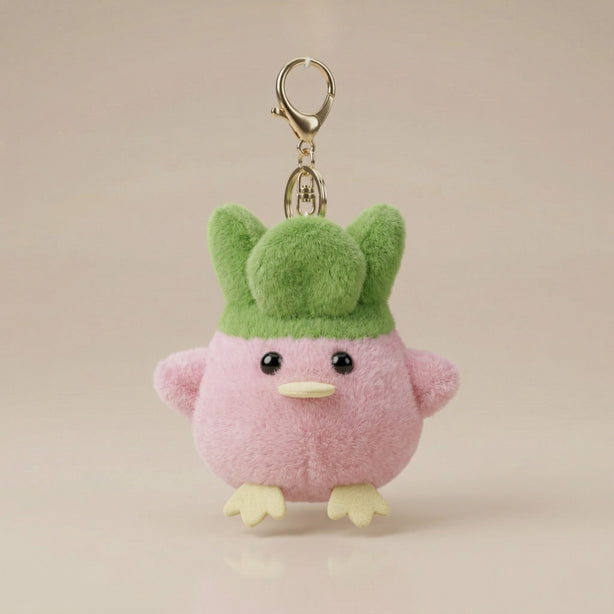 Round Pink Chicken Puff