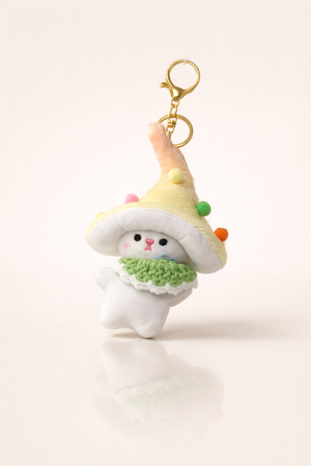 Yellow Wizard Bunny Charm