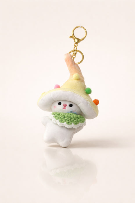 Yellow Wizard Bunny Charm