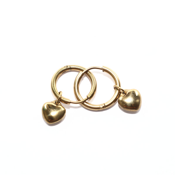 Heart Loop Charm Earring