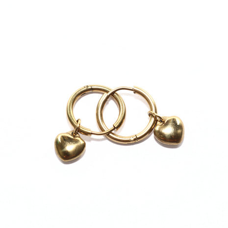 Heart Loop Charm Earring