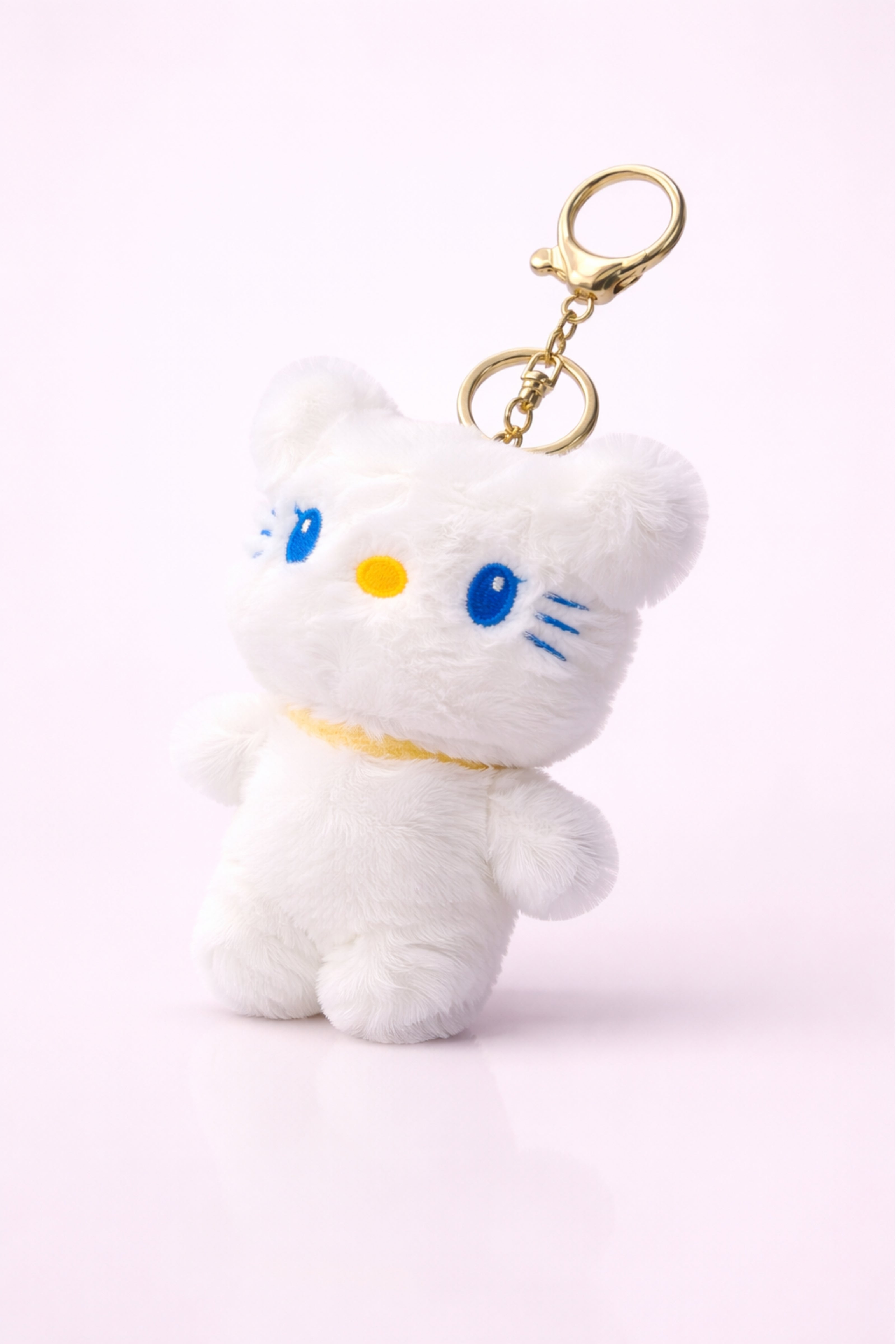Peach Collar Fluffy Kitty