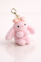 Blush Pink Bow Bunny Plush