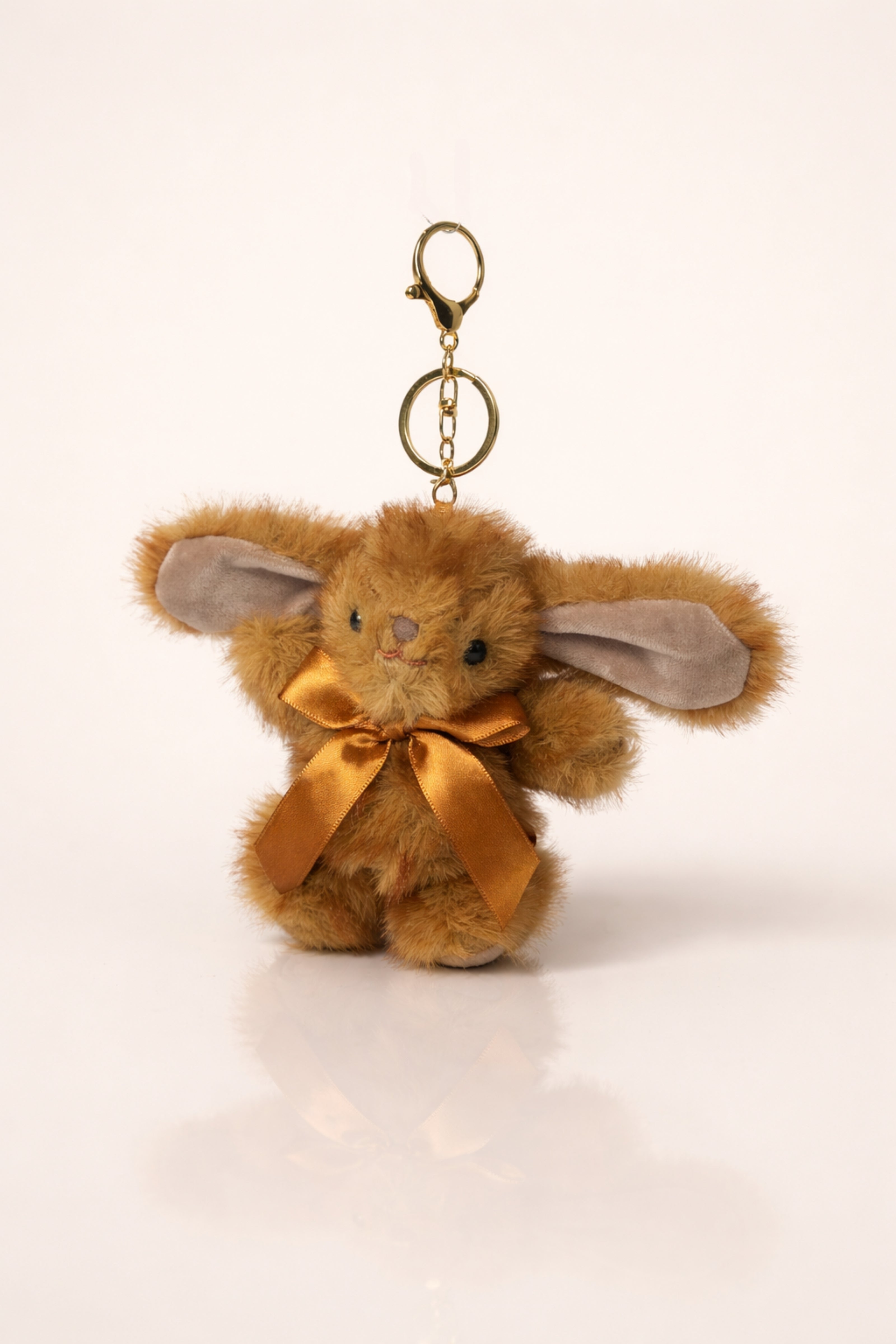 Fluffy Cocoa Brown Bunny Charm