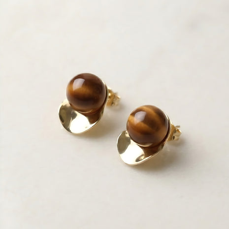Bronze Halo Stud