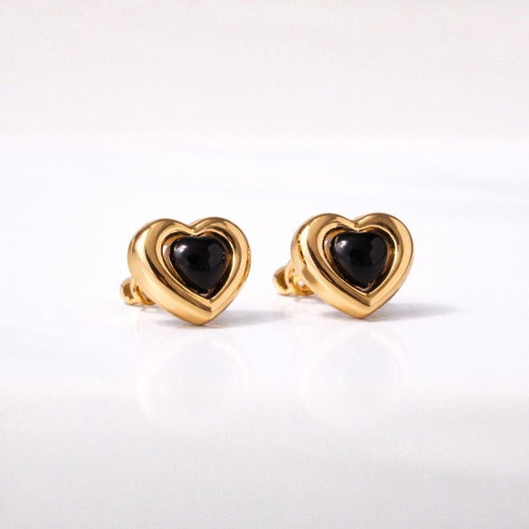 Golden Heart Earrings