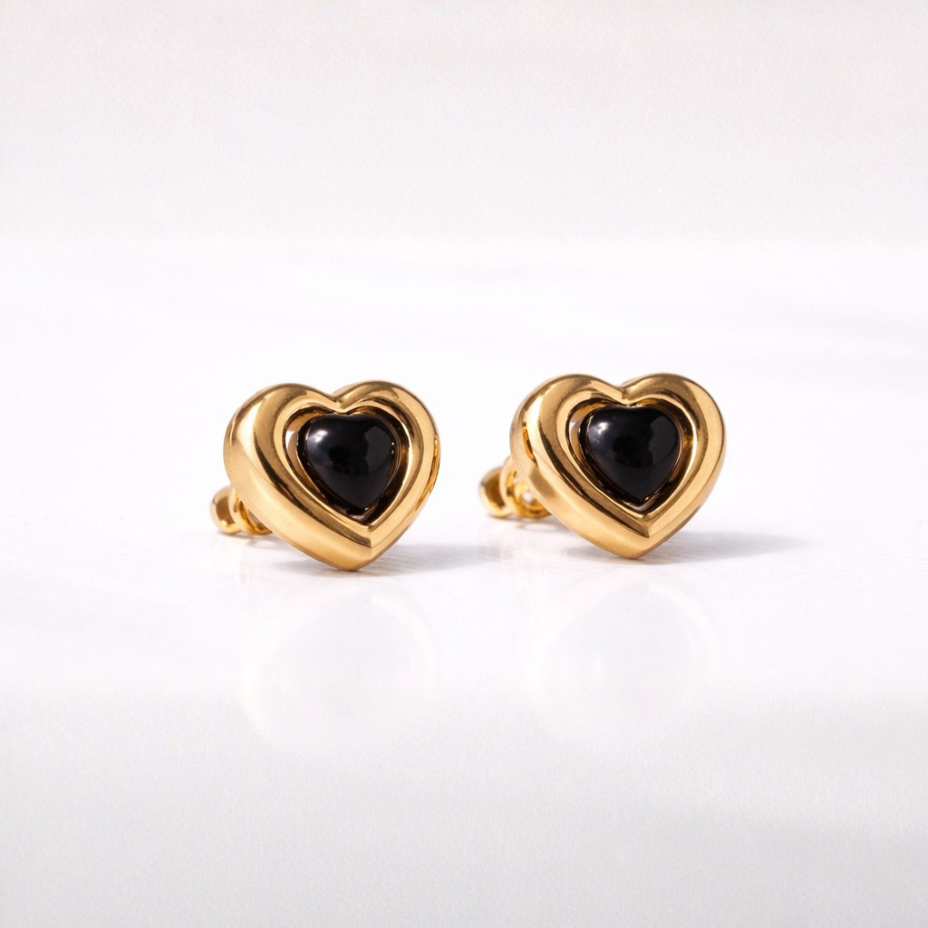 Golden Heart Earrings