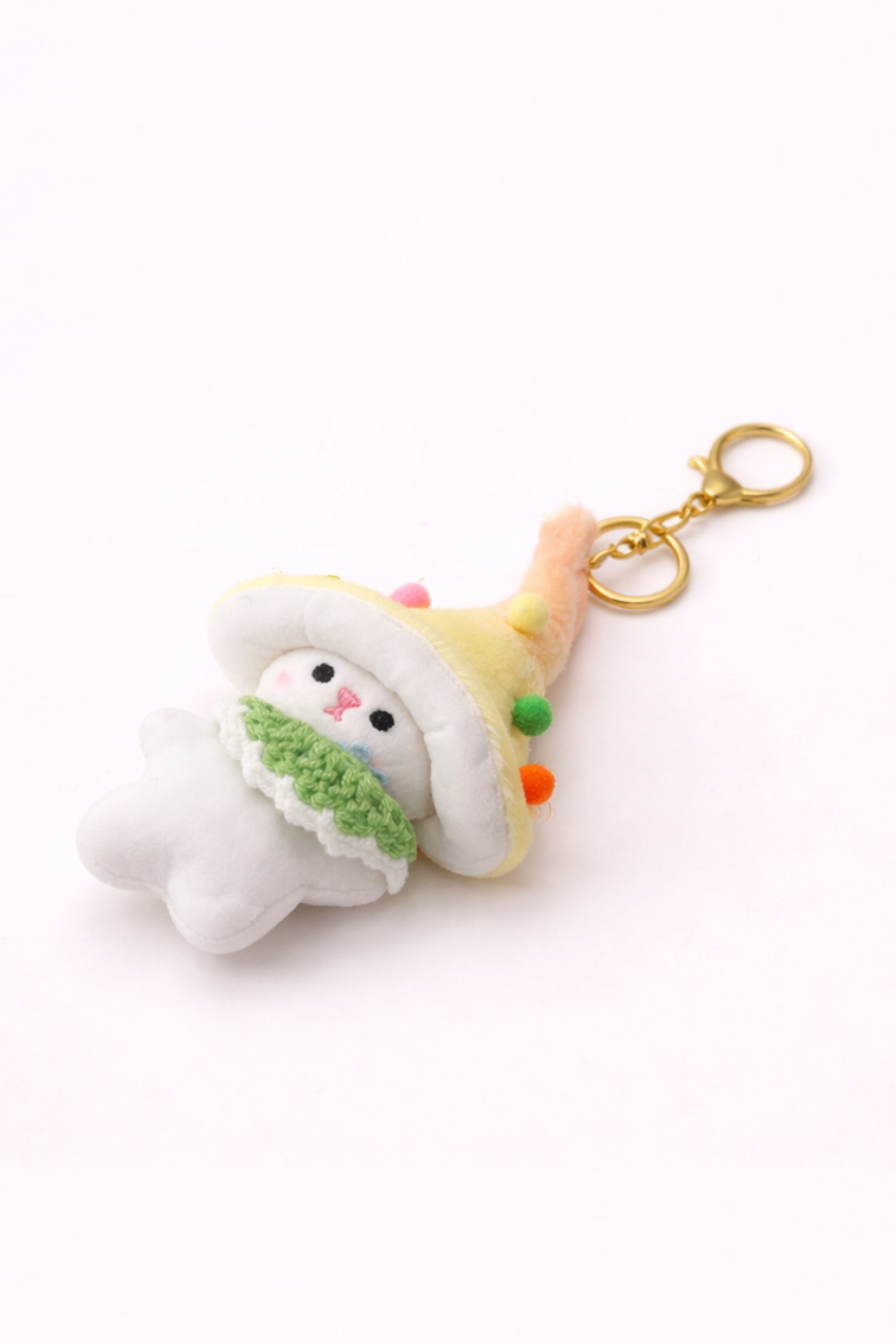 Yellow Wizard Bunny Charm