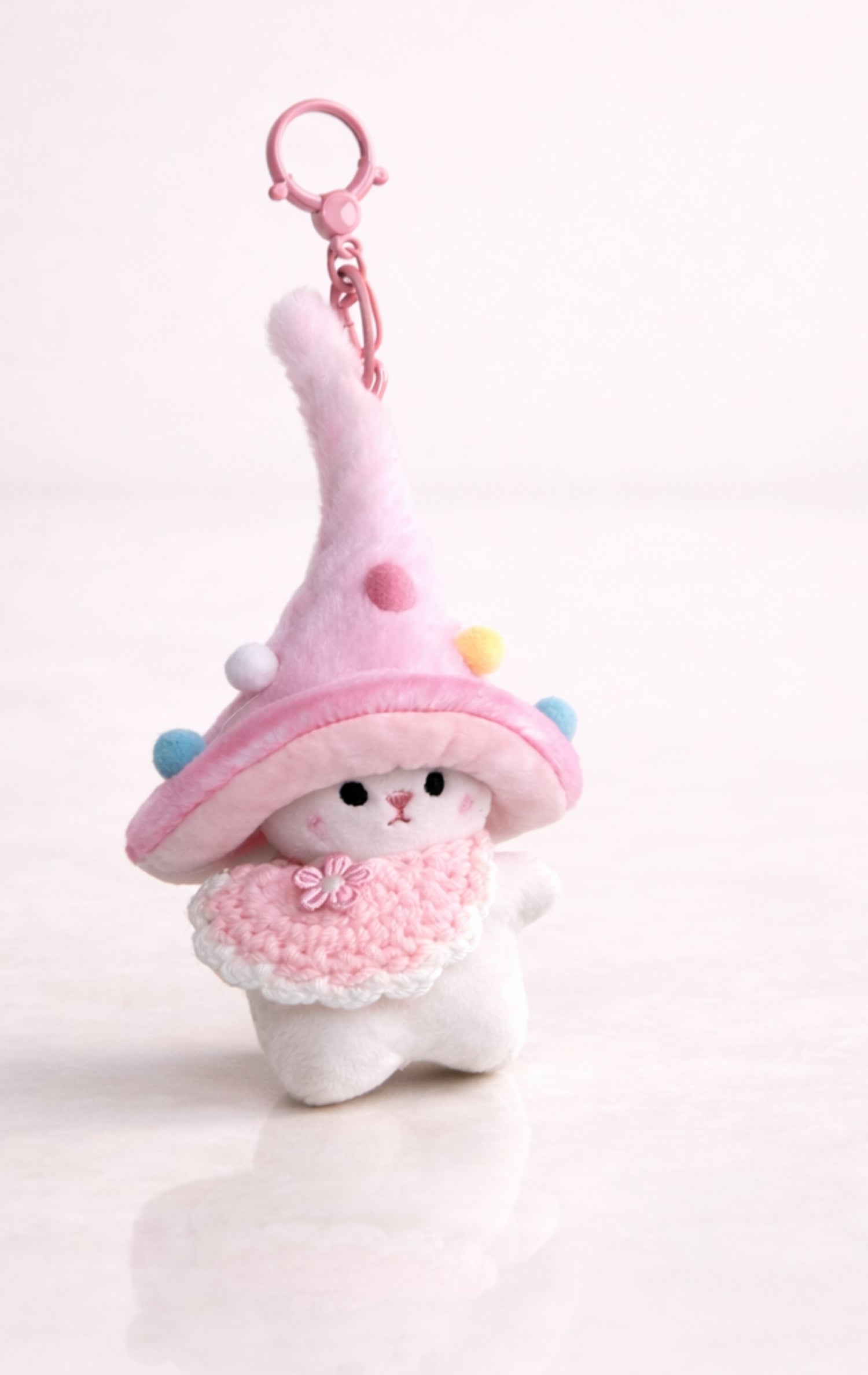 Pink Wizard Bunny Charm