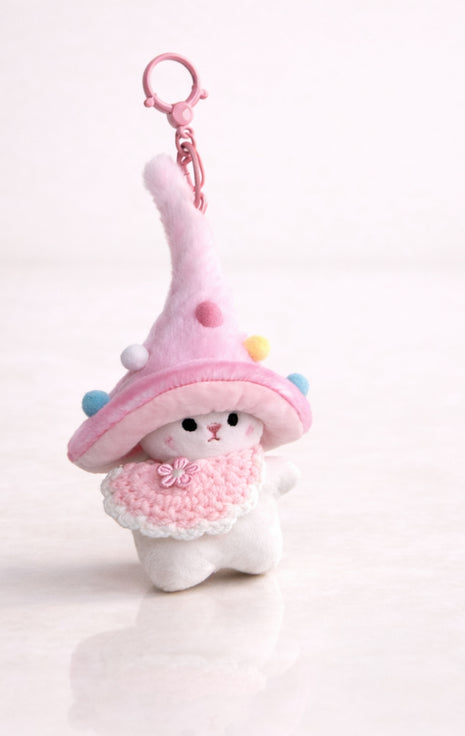 Pink Wizard Bunny Charm