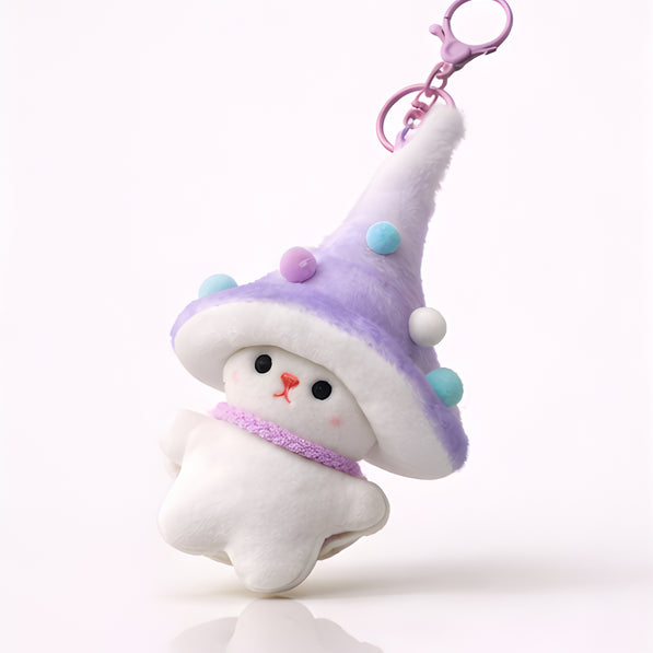 Purple Wizard Bunny Charm