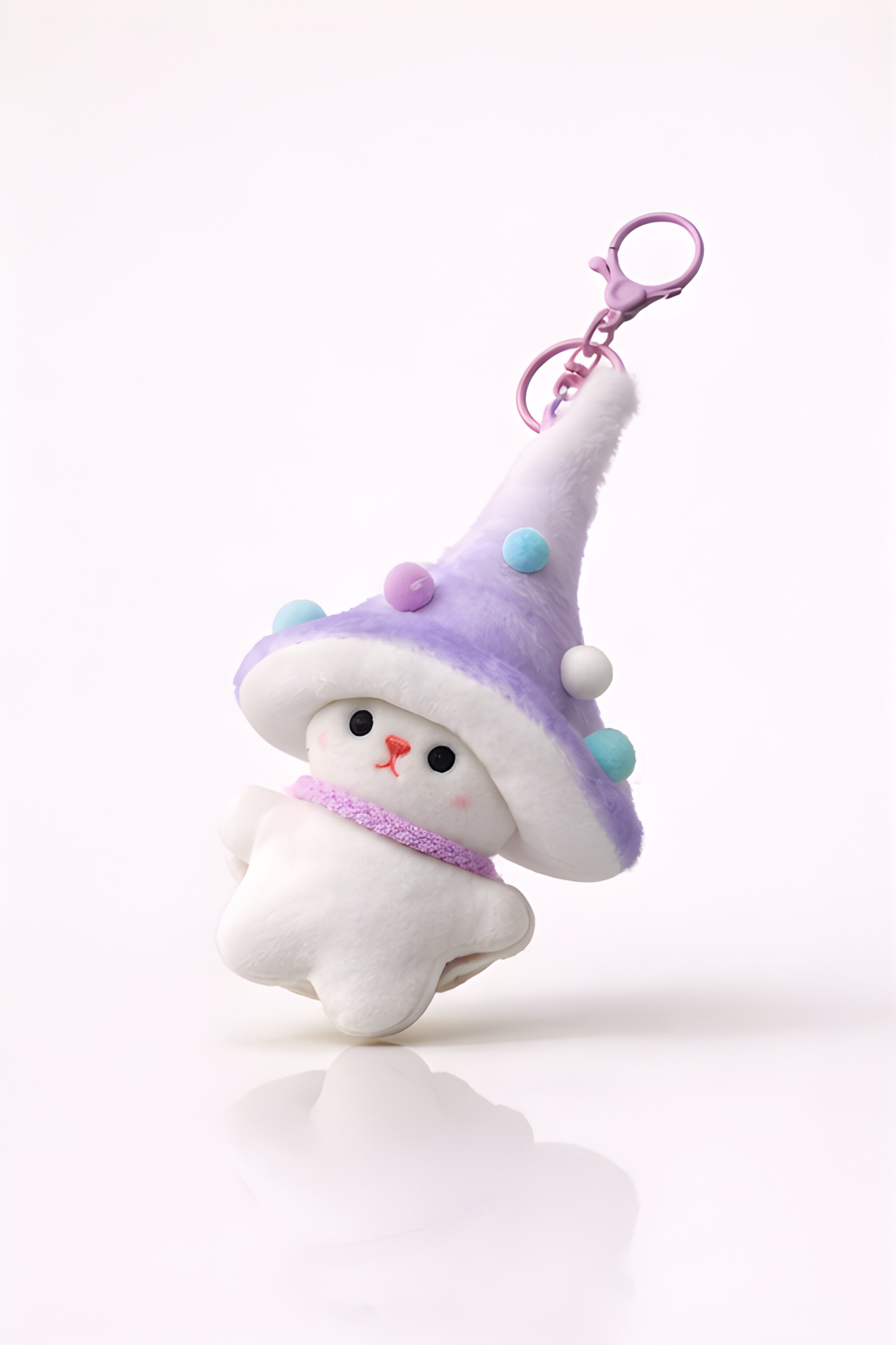Purple Wizard Bunny Charm