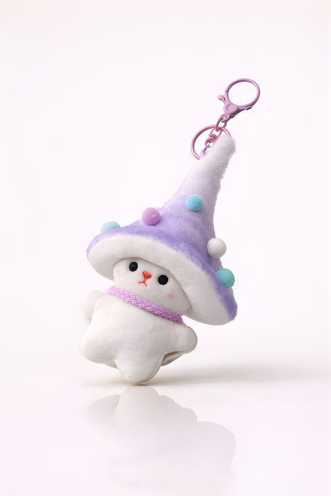 Purple Wizard Bunny Charm
