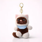 Brown Bandana Cat Plush