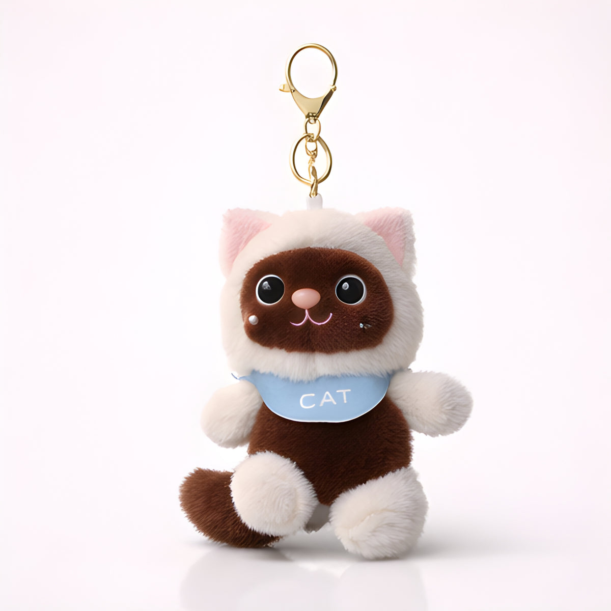 Brown Bandana Cat Plush