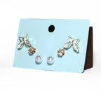 Pearl Butterfly Stud Set