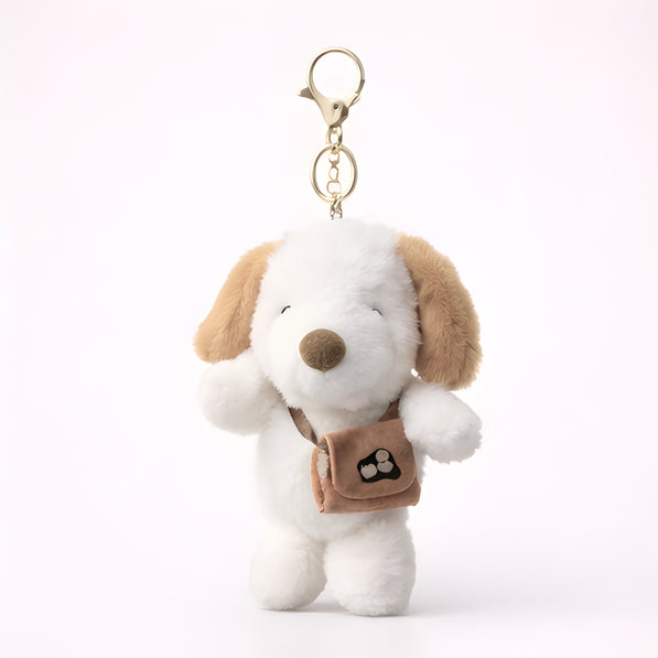 Beige Bag Puppy Plush