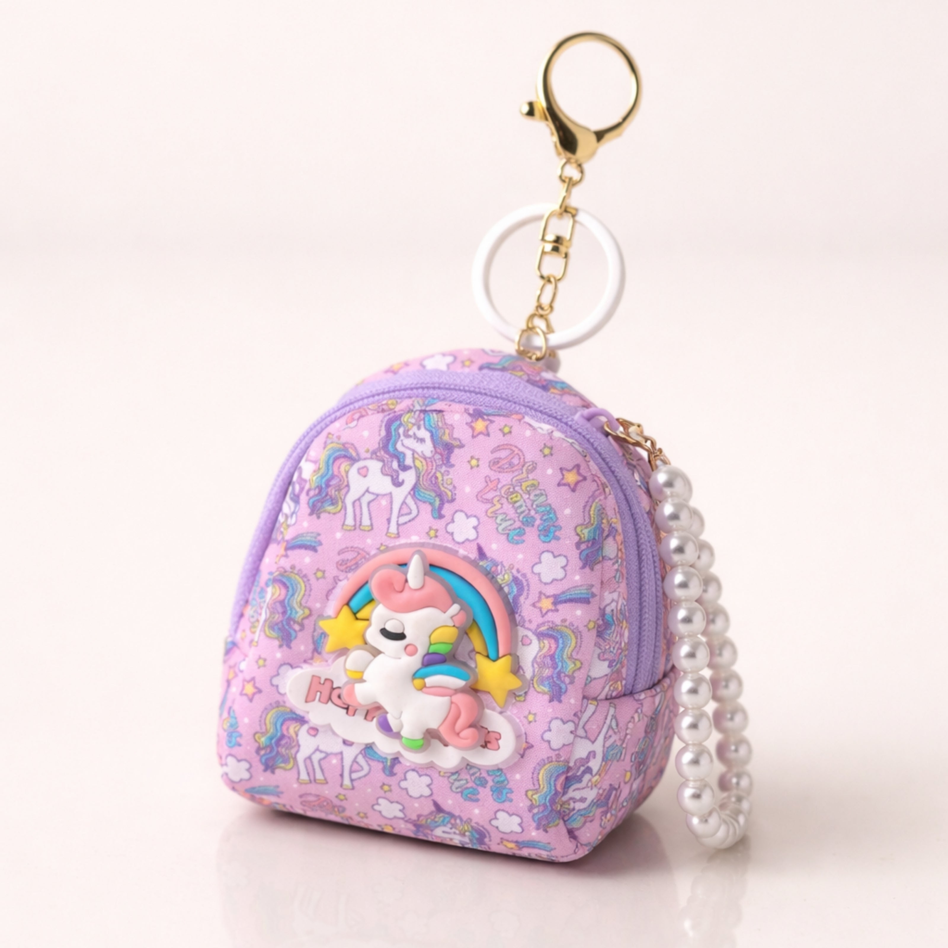 Mini Pink Unicorn Charm