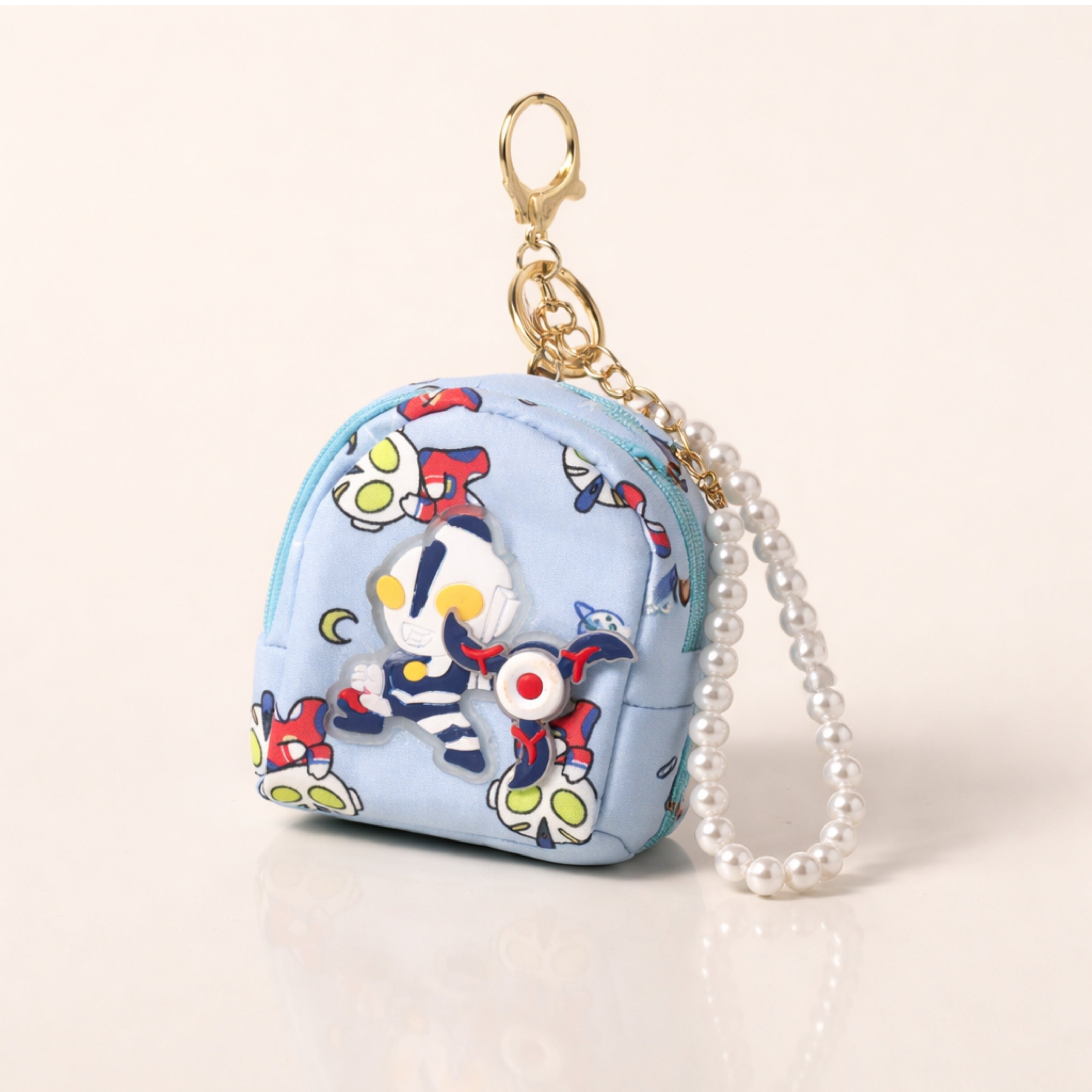 Mini Blue Robot Bag Charm
