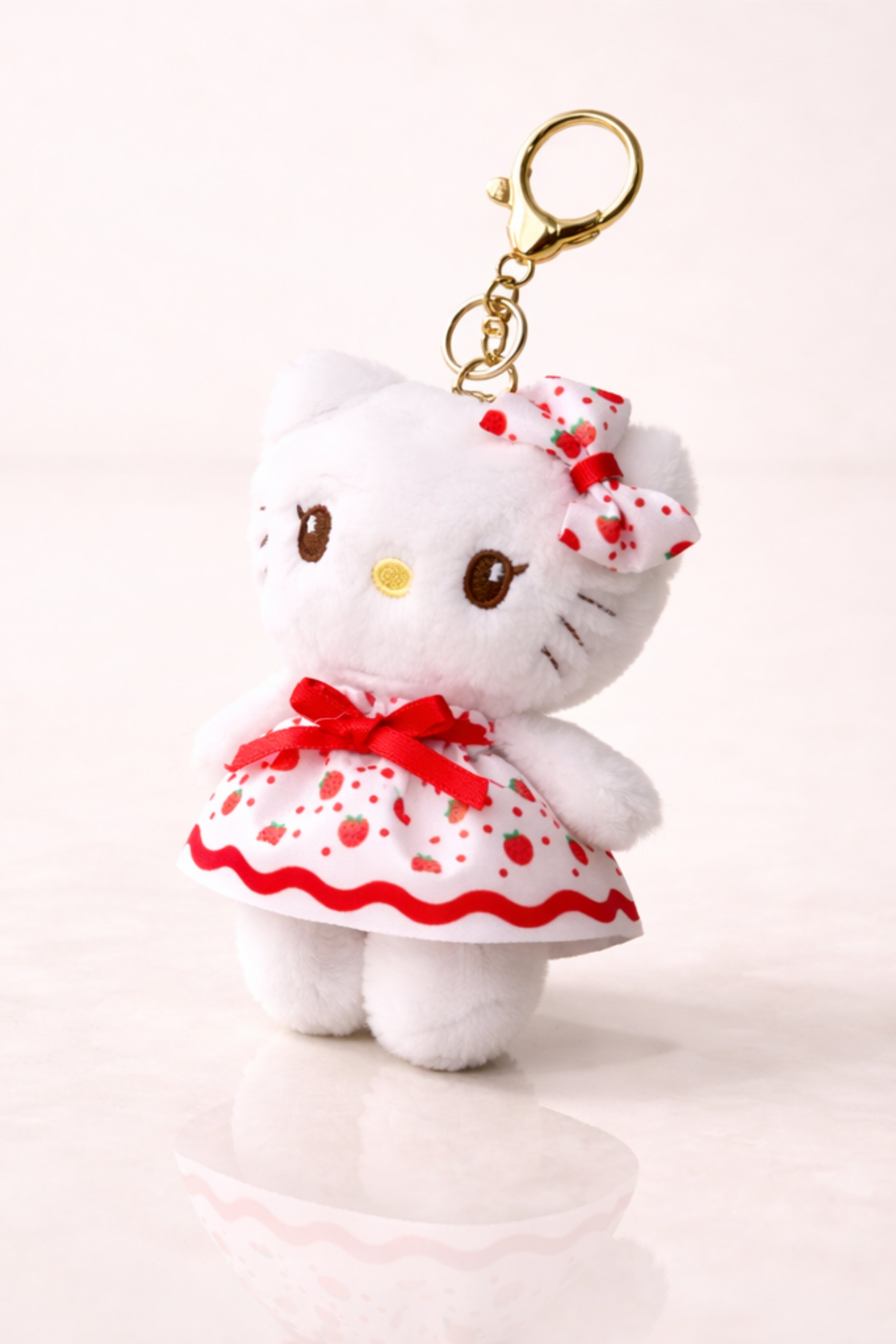 Strawberry Dress Kitty Plush