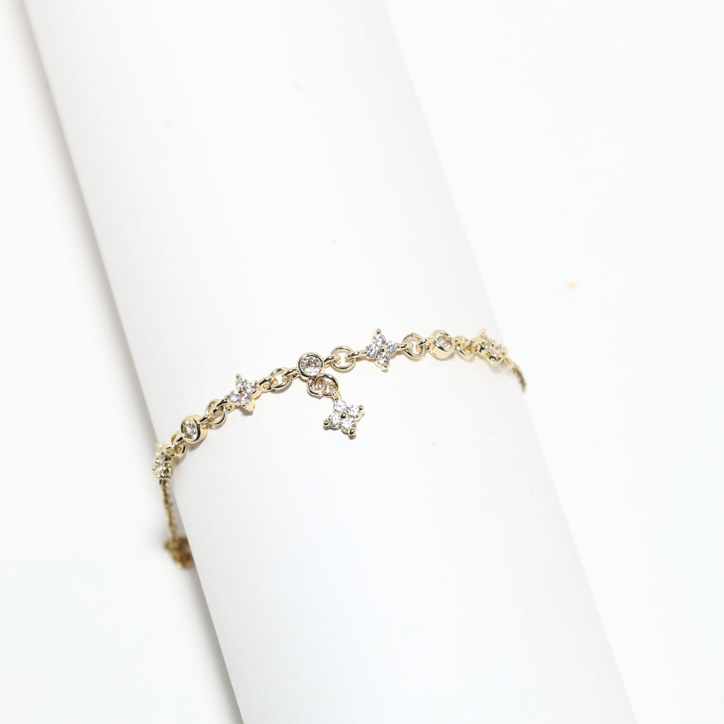 Golden Bloom Sparkle Bracelet