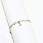 Golden Bloom Sparkle Bracelet