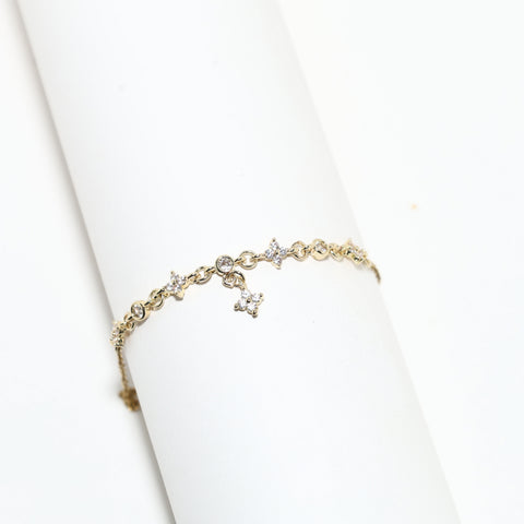 Golden Bloom Sparkle Bracelet